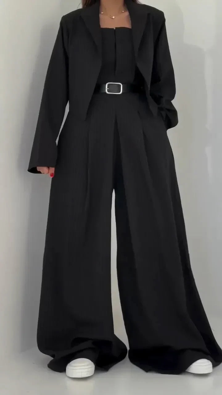 Krystyna - Zestaw Damski Bustier + Marynarka – Elegancki i Modny Styl