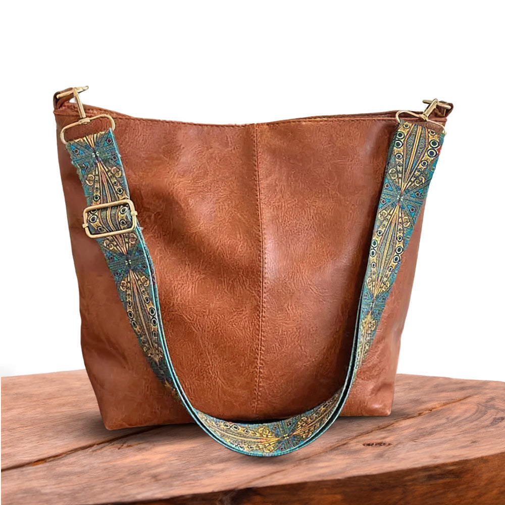 Greta - Vintage skórzana torba na ramię