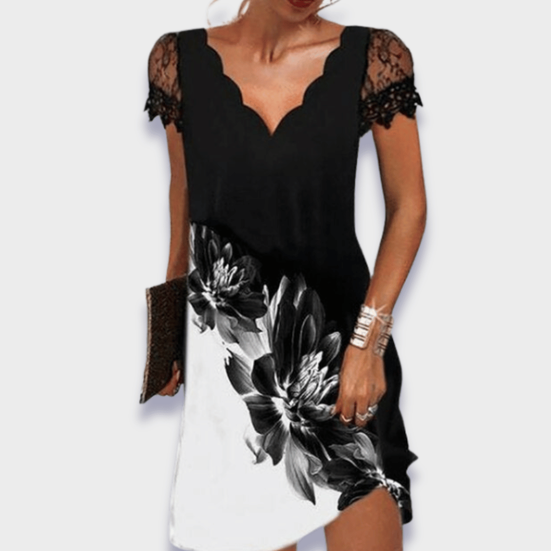 Martine – Sukienka | Damska | Koronkowe detale, wycięcia, luźny fason | Styl na specjalne okazje | IVY&CO