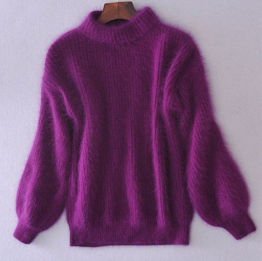 Kanita - Sweter z Angory w Stylu Vintage