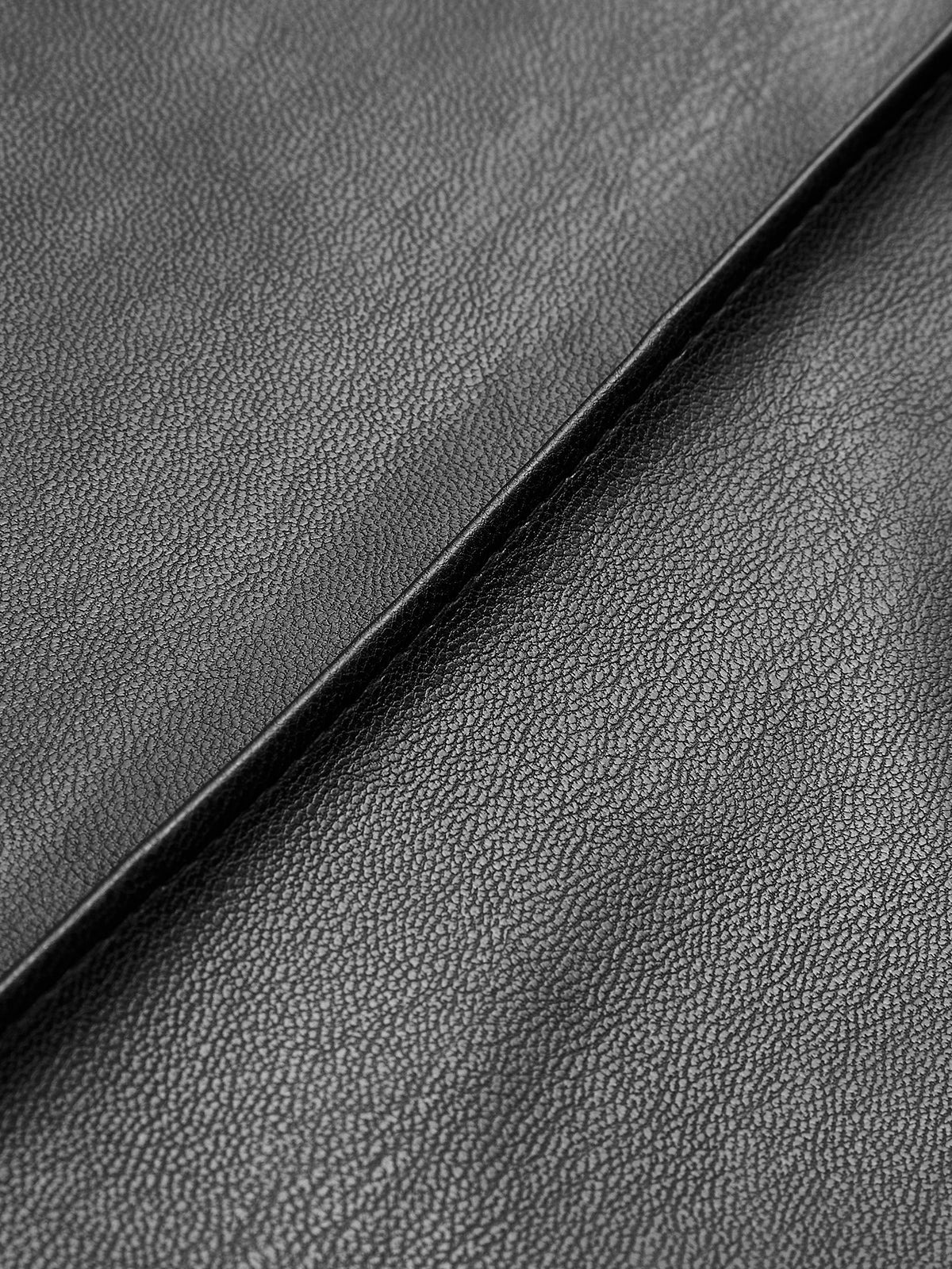 Pantaloni din Piele Ecologică cu Talie Înaltă