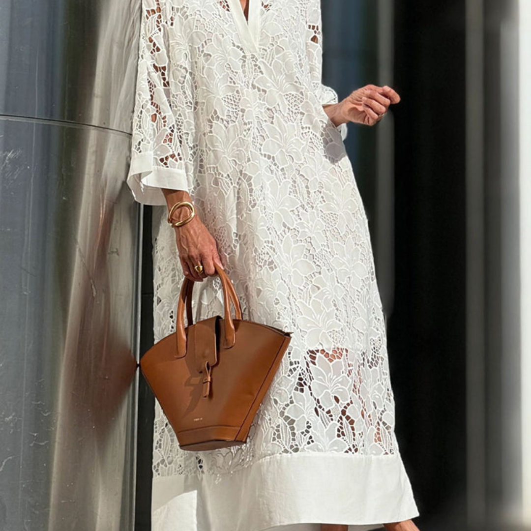 Grace – Sukienka koronkowa | Damska | Zaznaczona talia i miękki fason | Ponadczasowy styl i komfort | IVY&CO