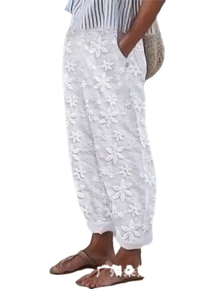 The Noa | Pantaloni din in fără efort