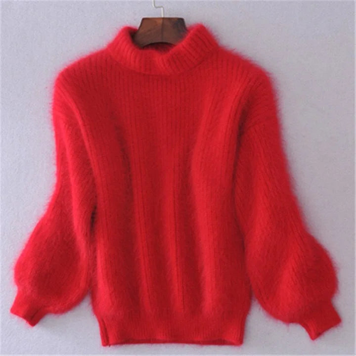 Kanita - Sweter z Angory w Stylu Vintage