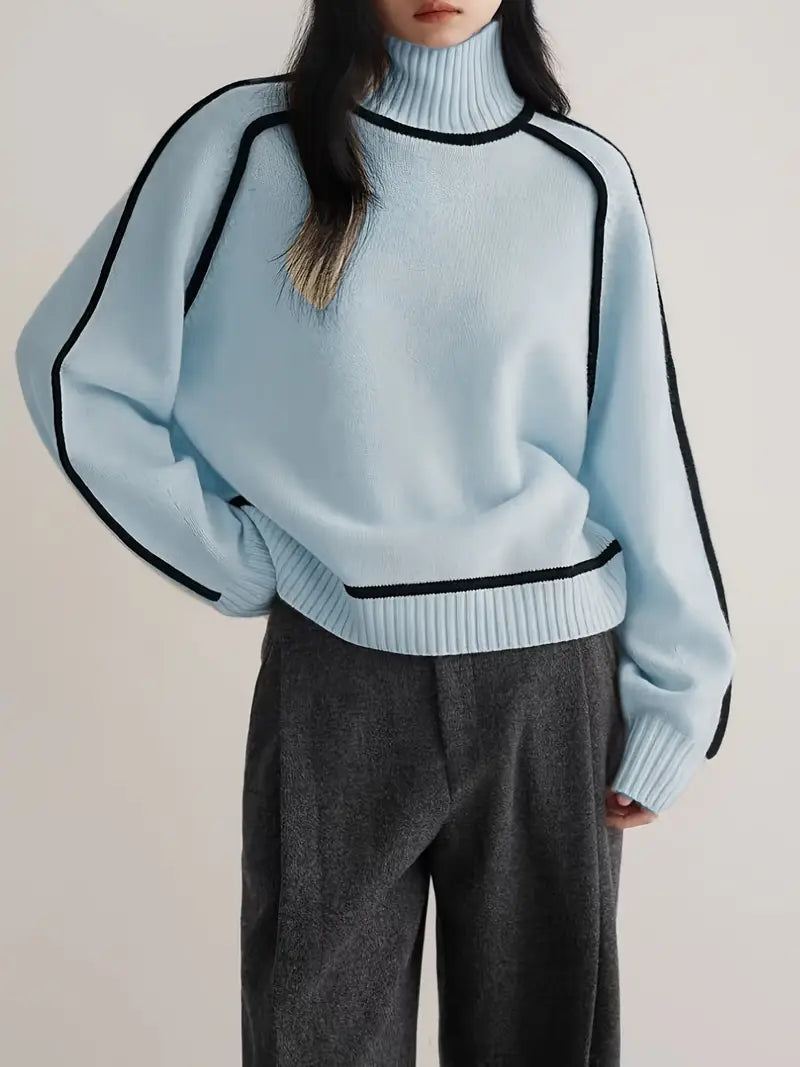 Kornelia | Elegancki sweter z golfem