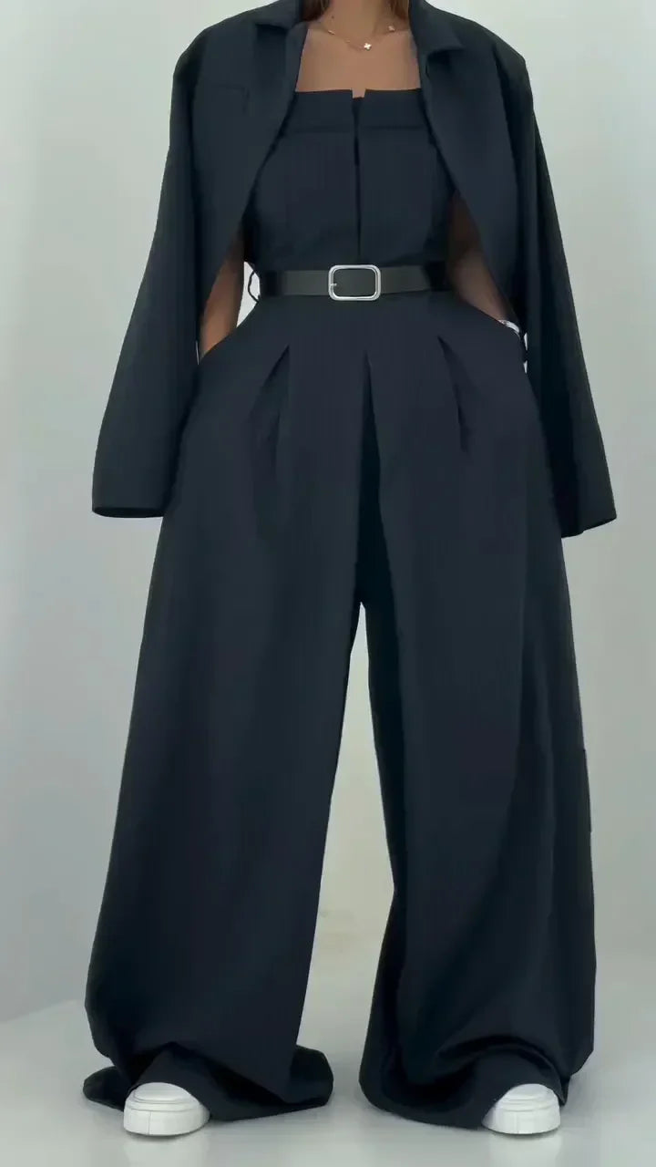 Krystyna - Zestaw Damski Bustier + Marynarka – Elegancki i Modny Styl