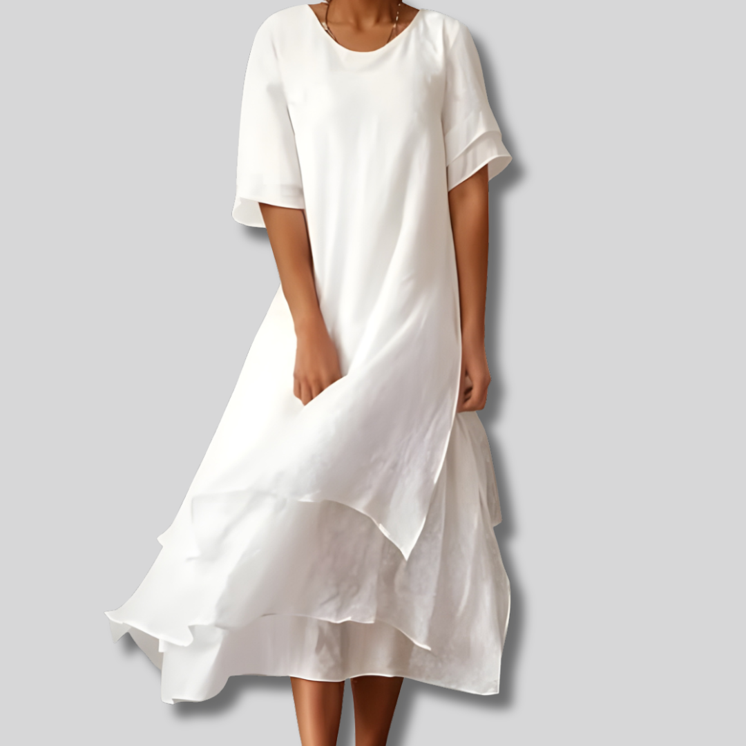 Agnes – Sukienka maxi | Damska | Lekka i zwiewna sylwetka | Biała | IVY&CO