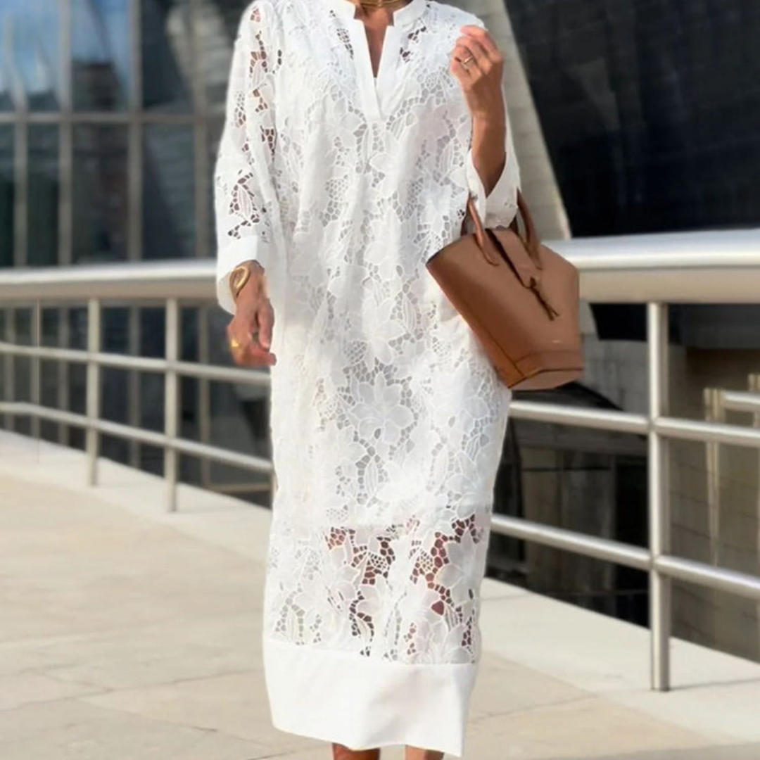 Grace – Sukienka koronkowa | Damska | Zaznaczona talia i miękki fason | Ponadczasowy styl i komfort | IVY&CO