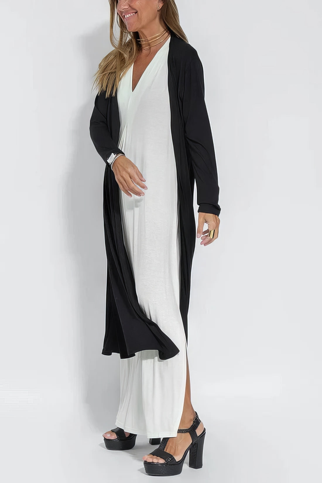 Claire – Sukienka maxi | Damska | Dekolt w serek i fason w literę A | Elegancka i swobodna | IVY&CO